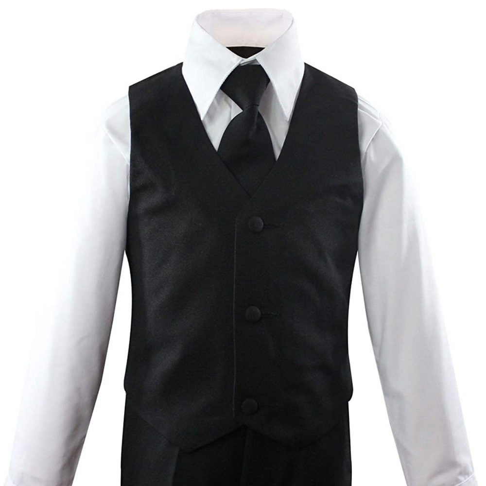 Five Piece Black Suit - 4T